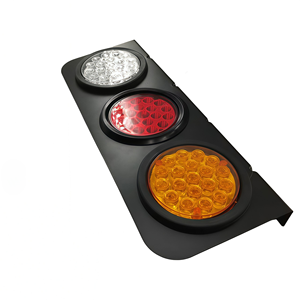 อะไหล่ระบบไฟรถบรรทุกสีแดงคุณภาพสูงแบบใหม่ ไฟท้าย LED สามดวงแบบยูนิเวอร์แซล พร้อมไฟเลี้ยวสำหรับรถพ่วง - Product Image 1