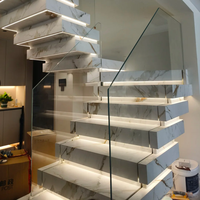 Verre feuilleté trempé de sécurité à trois couches de haute qualité pour les escaliers, balustrade en verre