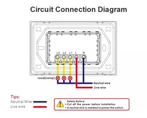 Interruptor Inteligente WiFi LEDEAST TB22 Tuya, Interruptor de Botón de 1, 2 o 3 Vías de 120 mm, Control por Voz a través de Aplicación, Control Remoto, Hogar Inteligente - Product Image 6