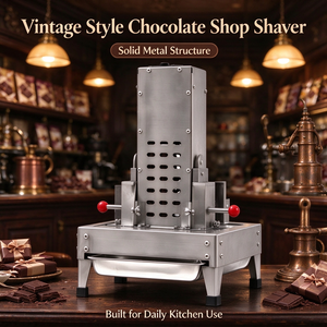 Machine à émincer le chocolat automatique avec motifs interchangeables, en métal massif, pour la fabrication de copeaux de chocolat pour <span class=keywords><strong>boulangerie</strong></span> - Product Image 1