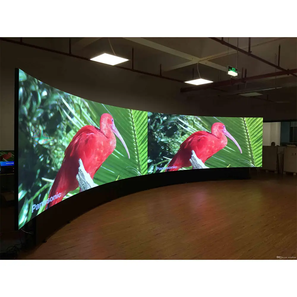 Indoor P2.5 Curva Led Tela Painel De Parede Círculo Curvo Full Color Led Display Painel Painel De Pared Led Ecrans Curvo