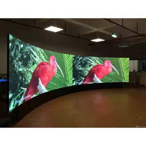 Écran LED d'intérieur P2.5 2.5 incurvé Panneau mural circulaire incurvé Affichage LED polychrome Painel Panel De Pared Led Ecrans Curvo