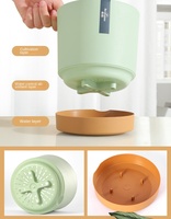 Pots à fleurs auto-arrosants en plastique, parfaits pour les plantes d'intérieur et d'extérieur