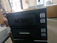 Horno de Pizza Eléctrico Comercial Grande de 2 Niveles