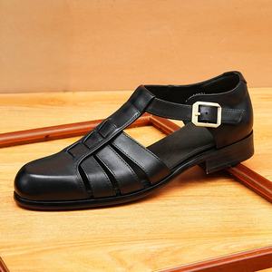 2026 latest model men's casual leather business suit genuine leather <b>hiking</b> men's leather <b>shoes</b> - Product Image 4