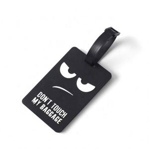 Custom 3D Soft PVC Luggage Tag with Letter Pattern Custom Size Pantone Coated Metal <b>Ring</b> - Product Image 6