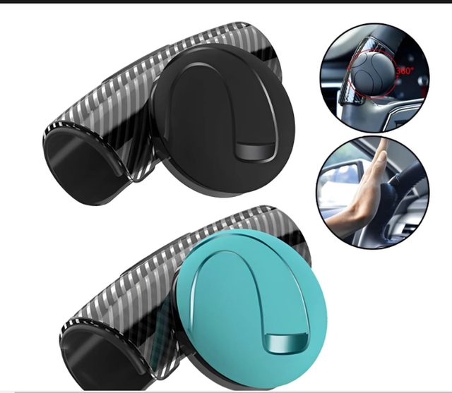 Car 360 Degrees Steering Wheel Spinner Knob Power Handle Ball Hand Control Assister Grip Turning Helper Auxiliary Booster Streng