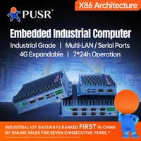 Computadora Industrial Integrada PUSR X86 Intel Core DDR4 ROM128G I3/i5/i7 4G/5G/WiFi/Gigabit Ethernet USB HDMI + VGA 10*USB USR-EC