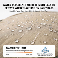 Sac à dos d'hydratation pour la course à pied en tissu Ripstop durable, poche latérale élastique pour bouteille d'eau, plusieurs poches zippées, sac à dos de randonnée en plein air