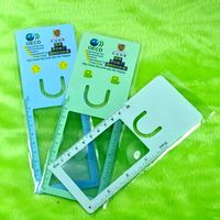 Loupe-règle personnalisée réutilisable, étanche, avec logo et motif sur mesure, taille personnalisée, portable, pour l'école, le bureau, cadeaux promotionnels, en PVC