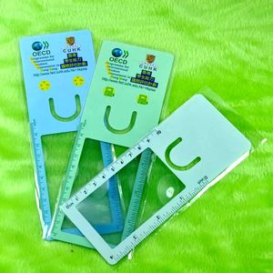 <span class=keywords><strong>Loupe</strong></span>-règle personnalisée réutilisable, étanche, avec logo et motif sur mesure, taille personnalisée, portable, pour l'école, le bureau, cadeaux promotionnels, en PVC - Product Image 6