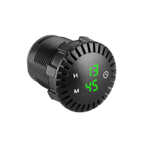 Vente en gros d'horloges de tableau de bord 12V 24V pour voiture, horloge numérique pour voiture