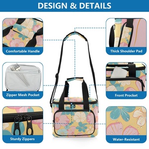 Sac de pique-nique de grande capacité de style hawaïen pour l'extérieur, sac isotherme en aluminium, sac à main portable pour adultes et enfants, sac à lunch - Product Image 4