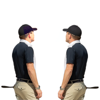 B31 personnalisable messieurs à manches courtes équestre bouton polo séchage rapide poids léger hommes équitation couche de base