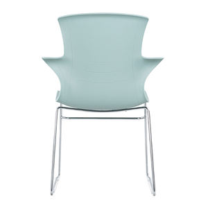 Silla de plástico PP de color azul, silla de espera de plástico apilable, silla de conferencia, plástico PP - Product Image 5