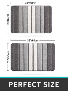 מחצלת חדר רחצה רך עבה נספג מים אמבטיה אמבט שטיחים אמבטיה רצפת שטיח אמבט מקלחת מחצלת ללא החלקה - Product Image 2