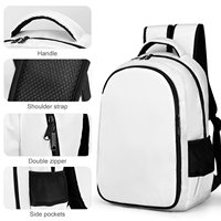 Grand sac à dos décontracté imperméable à imprimé géométrique, multi-compartiments, respirant, rembourré, pour ordinateur portable, personnalisable OEM