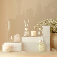 FRHY Ensemble de bougies parfumées en cire de soja pour diffuseur de roseaux d'aromathérapie de luxe personnalisés pour décoration intérieure mariages noël pâques