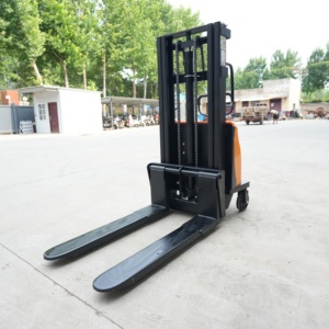 Apilador Eléctrico de Palets de 1500 kg con Elevación Hidráulica, Caja de Batería Naranja y Fácil Mantenimiento, Equipo de Construcción - Product Image 5