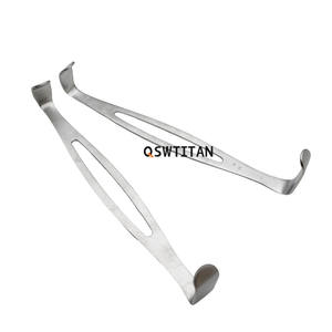 2pcs/set Orthopedics Tissue <strong>Thyroid</strong> Appendix <strong>Retractor</strong> Stainless Steel Tissue Hook Veterinary Instruments Pet - Product Image 2