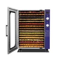 Déshydrateur alimentaire domestique à 16 plateaux avec commande par bouton, sécheur de saucisses et de viande, machines de transformation des fruits et légumes