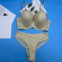 2,15 Dollar Modell YWB084 BH-Größe 40-46D Cup Übergröße Teenager-Mädchen Atmungsaktives Große Größen Damen BH-Slip-Set Gepolsterte BHs für Frauen