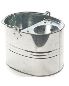 Grand seau <span class=keywords><strong>de</strong></span> vadrouille en acier galvanisé <span class=keywords><strong>de</strong></span> 15 litres avec poignée, design rectangulaire durable pour la maison ou le bureau - Product Image 5
