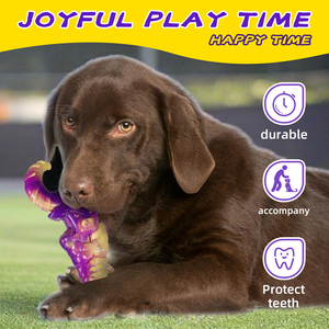 Forte giocattolo da masticare per animali domestici feroce di bue e bue Hornr in Nylon solido resistente ai morsi indistruttibile giocattolo da masticare per masticatori aggressivi - Product Image 3