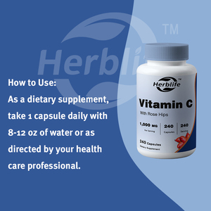 OEM ขายดี-ปรับแต่งได้-วิตามินซีผสมโรสฮิปส์ 1025 มก., 240 แคปซูล-วิตามินซี 1,000 มก., โรสฮิปส์ 25 มก.-อาหารเสริมปลอดกลูเตน - Product Image 3