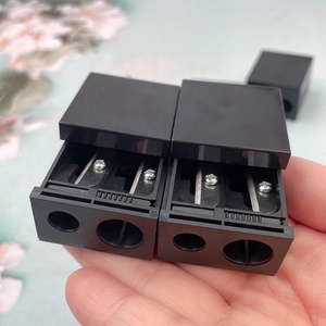 2 Hole Private Label Makeup Cosmetic Tool Pink <strong>Black</strong> Sharpeners for Wood Lip Liner <strong>Pencil</strong> and <strong>Eyebrow</strong> <strong>Pencil</strong> - Product Image 5