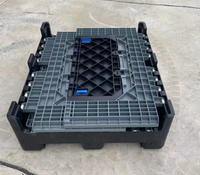 Palette en plastique pliable et empilable pour le transport de fruits, robuste et de qualité professionnelle, pour la logistique et le stockage alimentaire en gros.