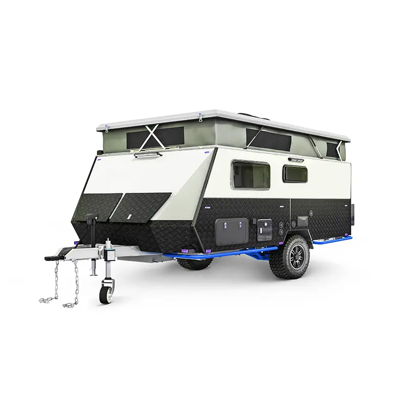 2024 camper trailer Factory New High Quality Luxurious Accommodation 21ft Off Road Caravan With Toilet For Sale