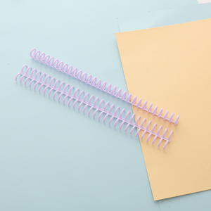 Lược ràng buộc Vòng vật tư văn phòng A4 Kích thước PP nhựa cuốn sách chất kết dính xoắn ốc CuộN Clip Nhiều màu Nhẫn - Product Image 3