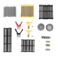 Saringan Filter Semprotan Cat Tanpa Udara dari Baja Tahan Karat, Layar Filter Pistol Semprot Multi Warna untuk Semprotan Cat Industri.
