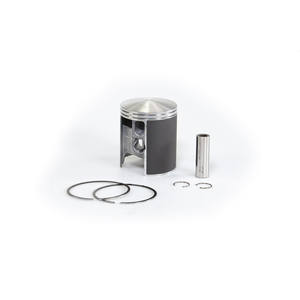 Piston 2T Ø 68,5 taille 0 avec axe Ø 16 et 2 bagues semi-trapézoïdales chromées taille B - Product Image 1