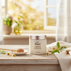 Cosmético Coreano RONAS Lovely Honey Cream, Crema Reafirmante, Nutritiva, Hidratante y Antienvejecimiento con Glicerina, 100 ml, Loción para el Cuidado de la Piel - Product Image 3