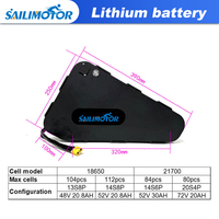 Kit de conversion de vélo électrique Sailimotor 1500W 2000W 48V 52V 60V 72V, kit de moteur de moyeu MTX 3000W pour vélo électrique