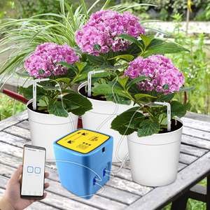 Dispositif d'arrosage automatique WIFI à double pompe, 20 pots, irrigation intelligente pour plantes d'intérieur et d'extérieur, système d'arrosage goutte à goutte, télécommande - Product Image 1