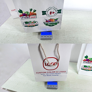 Bolsa de Papel Kraft Marrón Impresa Personalizada, 100% Reciclable, con Asa, para Supermercado, Panadería, Ropa, Empaque de Flores - Product Image 6
