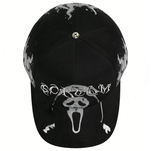 قبعة بيسبول رياضية عالية الجودة مخصصة بخمسة ألواح للرجال والنساء بتصميم هيب هوب أسود - Product Image 4