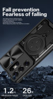 Coque antichoc robuste en TPU mat tendance avec anneau magnétique rotatif pour Samsung S26 Ultra/S26 – Meilleures ventes