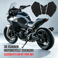 Autocollants imperméables pour moto, tampon de réservoir de carburant en caoutchouc 3D, autocollants de protection antidérapants pour TRACER 700