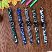 Bande dessinée camouflage sports de plein air étudiant montre pour enfants fan militaire garçon tendance mode montre étanche