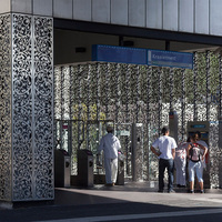 Clôture décorative découpée au laser, panneaux muraux en aluminium et métal composite