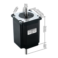 HLTNC Nema23 2nm 57 Arbre moteur 6.35mm 8mm Kit moteur pas à pas avec entraînement Dm542 pour équipement d'automatisation CNC