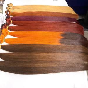 Paquete de cabello intacto con cutícula virgen de Vietnam sin procesar 100% vendedores extensión de cabello humano crudo de trama dibujada doble estilo Natural - Product Image 6