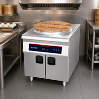 Plaque de cuisson électrique commerciale en acier inoxydable 5KW avec options de plaques en aluminium peu profondes et profondes