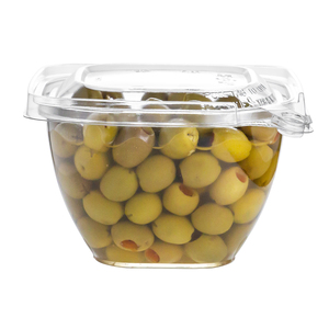 Bol carré de empaquetage évident de la conception 16 OZ de bourreur jetable recyclable excellente 12.7X12.7X7.9 pour la salade froide de nouilles pour la nourriture - Product Image 2