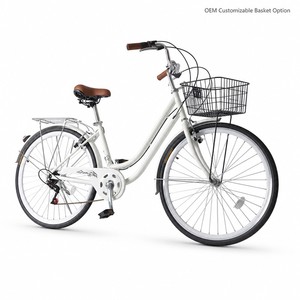Bicicletta da città classica da donna Hot Sell Dutch 700C 28 pollici 7 velocità con telaio in acciaio e freni a disco in alluminio, modello retrò per pendolari - Product Image 2