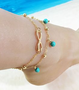 थोक व्यक्तिगत समायोज्य आकार सोने चांदी की चेन समुद्र तट पायल कंगन गहने गहने उपहार के लिए लड़कियों - Product Image 5